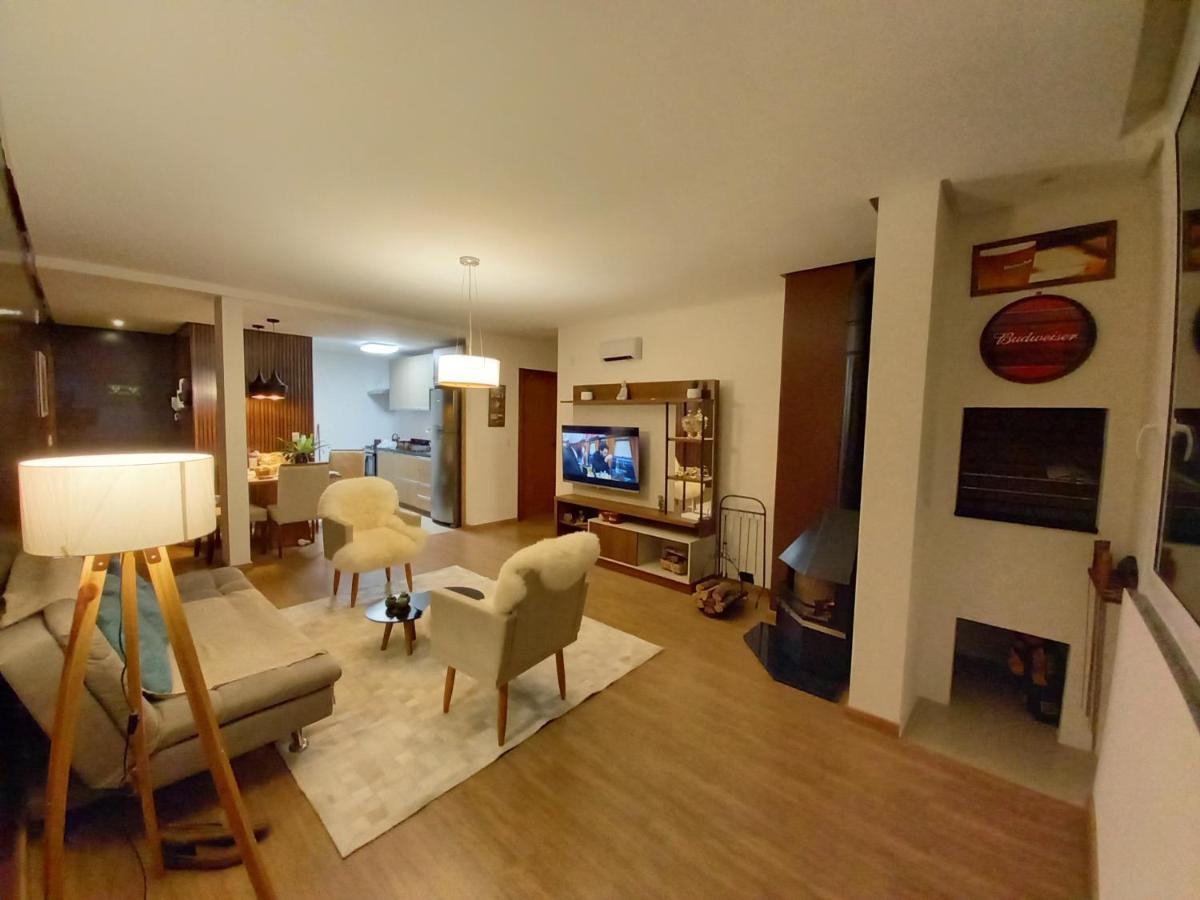 Gramado - Apartamento Aconchegante Com Lareira E Churrasqueira Extérieur photo